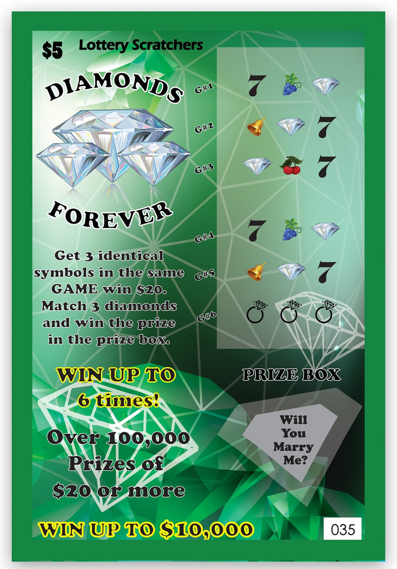 1 Champ de texte personnalisé Réplique de billet de loterie